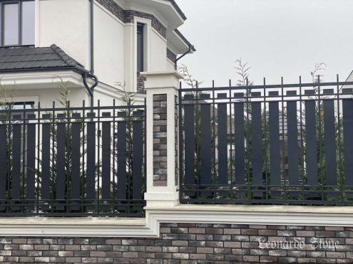 Искусственный камень плоский Leonardo Stone Лион 465 серый рис 4