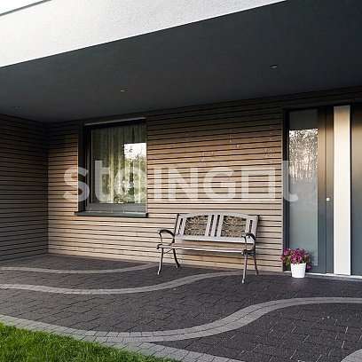 Тротуарная плитка Steingot Премиум Классика Арко bianco nero частичный прокрас 100х100/90/75/65х60 мм рис 5