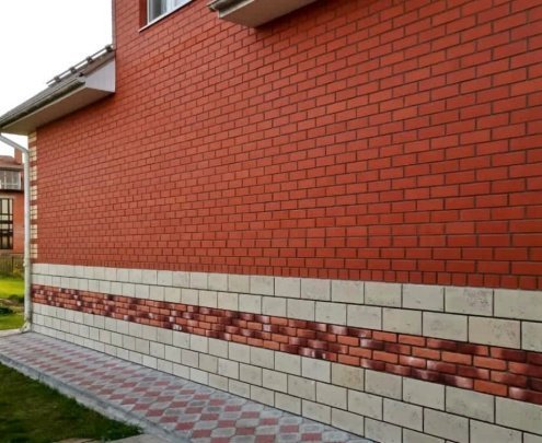 Искусственный камень плоский Leonardo Stone Орли 490 оранжевый рис 2