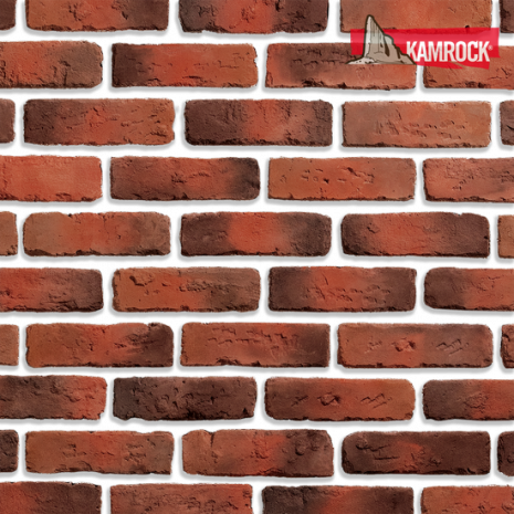 Искусственный камень ложковый Kamrock Античный кирпич 32390 красный рис 1