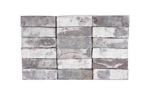 Кирпич ручной формовки Klinkers Steenfabriek Trapani kk thin coated М150 WDF 210х100х65 мм под старину серый КМ048-1/688kk/7 рис 1