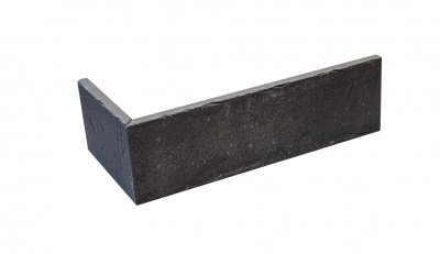 Клинкерная плитка DeKeramik Brickloft INT576 Anthrazit 240х71х10 мм угловой элемент рис 1