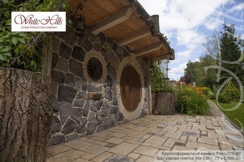 Искусственный камень угловой White Hills Рока 610-85 серый рис 4