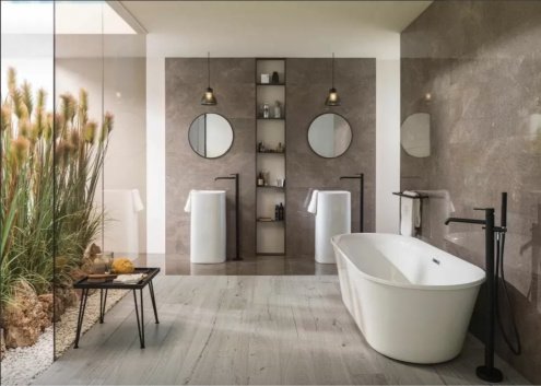 Натуральный камень мрамор полированный venice grey 600х600х20 мм рис 2