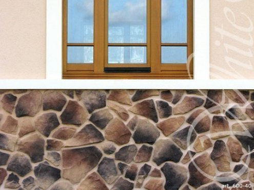 Искусственный камень плоский White Hills Рутланд 600-40 коричневый рис 6