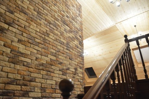 Искусственный камень плоский Eco Stone Квебек 01-27 коричневый рис 3