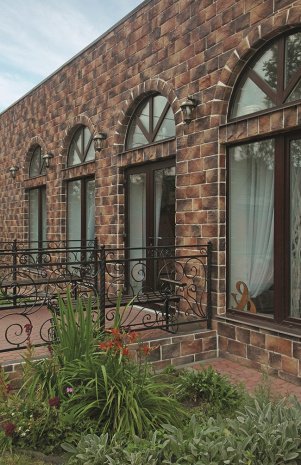 Искусственный камень плоский White Hills Шинон 410-40 коричневый рис 3