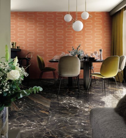 Керамогранит Rex Ceramiche Les Bijoux de Rex Ombre Caravage Glo глазурованная 2400х1200х6мм рядовая плитка 765723 рис 3