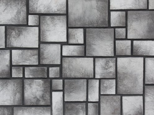 Искусственный камень плоский Atlas Stone Равелин 114/1 серый рис 1