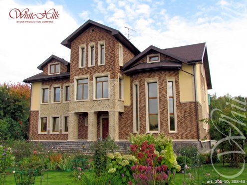 Искусственный камень угловой White Hills Бремен Брик 308-45 коричневый рис 3