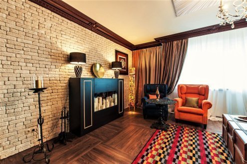 Искусственный камень плоский Eco Stone Квебек 01-02 бежевый рис 3