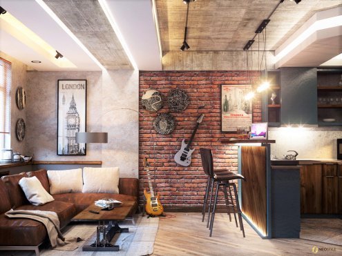 Искусственный камень плоский Leonardo Stone Орли 408 коричневый рис 3