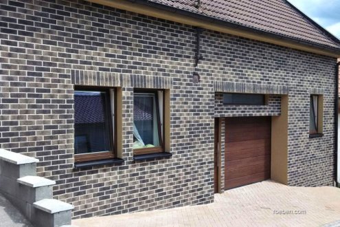 Клинкерная плитка Roben Aarhus 347080 silberschwarz 240х71х14 мм плоский элемент рис 2