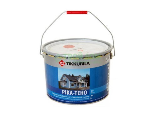 Краска Tikkurila Pika Teho база 1 A (белая, светлые тона) 9л рис 1