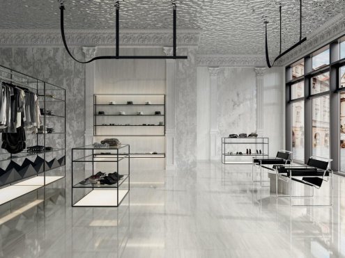 Керамическая плитка Kerama Marazzi Белем Серый Глянцевая/лаппатированная 300х895х11мм рядовая плитка 13110R рис 2