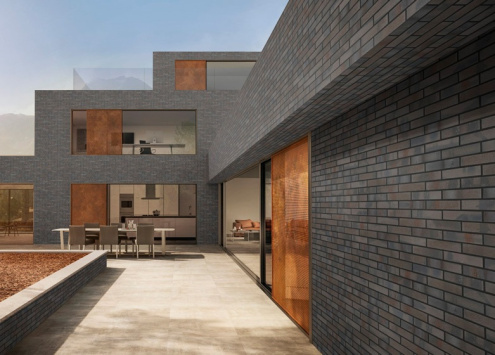 Клинкерная плитка Stroeher Brickwerk 8140 652 moorbraun 240х52х12 мм плоский элемент рис 2