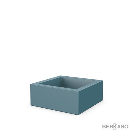 Кашпо Berkano Quarter 20 DB, тип дна: двойное, размер: 50x50x20см, цвет: Blue Pine, арт.220_046_20 рис 1