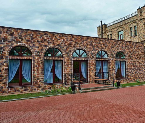 Искусственный камень плоский White Hills Шинон 410-40 коричневый рис 5