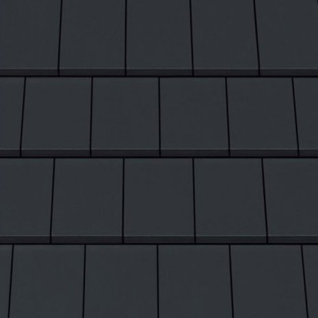 Керамическая черепица рядовая Creaton Domino nuance schwarz  ангоб 436х257 мм рис 1