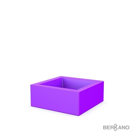 Кашпо Berkano Quarter 20, тип дна: одинарное, размер: 50x50x20см, цвет: Deep Violet, арт.220_046_22V рис 1