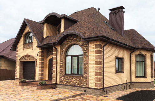 Искусственный камень плоский White Hills Хайлэнд 291-20 коричневый рис 2