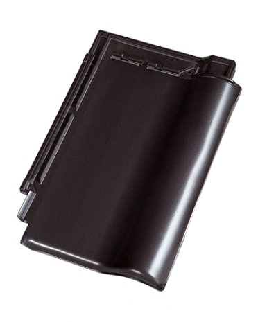 Керамическая черепица рядовая Koramic Alegra 9 anthracite  ангоб 477х310 мм рис 4