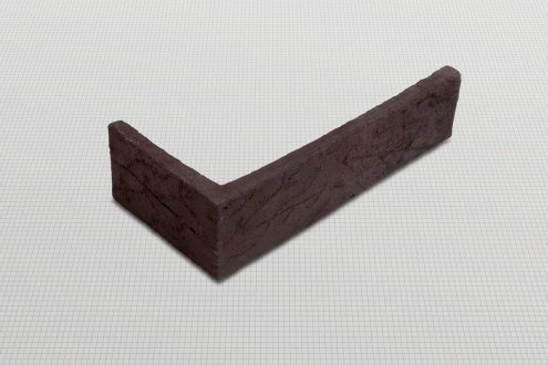 Искусственный камень угловой Atlas Stone Клинкерный кирпич 086 коричневый рис 2