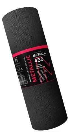Супердиффузионная мембрана Eurovent Metallic 450 г/м2 25х1,5 м антрацит/ антрацит рис 2