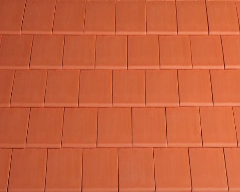 Керамическая черепица рядовая La Escandella Planum red klinker  ангоб 440х280 мм рис 1