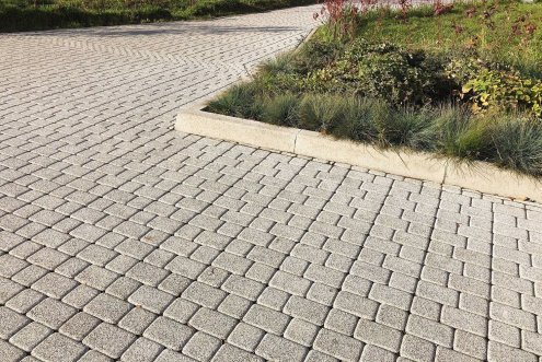 Тротуарная плитка Выбор Стоунмикс Классико бело-черный частичный прокрас 172/115х115х60 мм рис 2