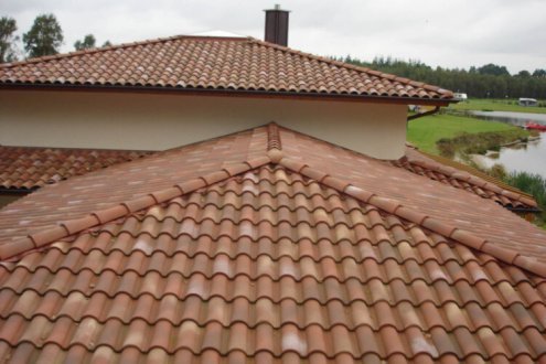 Керамическая черепица рядовая La Escandella Large Mixed Galia Engobe 470х286 мм рис 3
