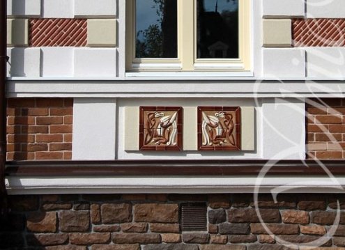 Искусственный камень плоский White Hills Данвеган 505-40 коричневый рис 3