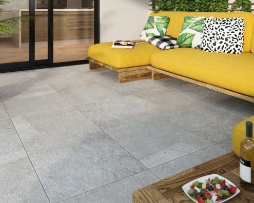 Керамогранит Paradyz Terrace Grys ретифицированная 600х600х20мм рядовая плитка - рис 3