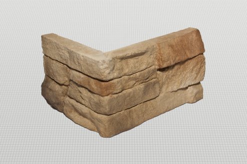 Искусственный камень угловой Atlas Stone Сланцевый пласт 023 серый рис 2