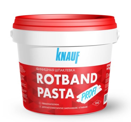 Шпатлевка Knauf полимерная "Ротбанд Паста Профи" (ведро: 18кг) рис 1