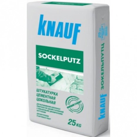 Штукатурка Knauf Зокельпутц, цвет: серый (мешок 25кг), арт. рис 1