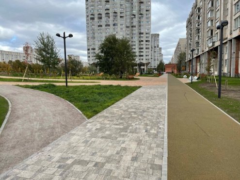 Тротуарная плитка Выбор Листопад гранит Старый город старый замок частичный прокрас 260/160/100х160х60 мм рис 6