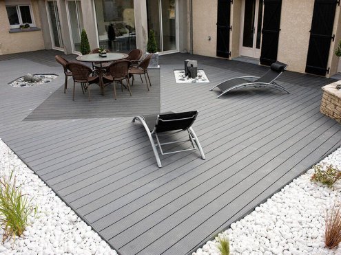 Террасная доска Terradeck Massive 3D, двухсторонняя (текстура:вельвет-гладкая), размер: 150*21*4000мм, цвет: серый рис 4
