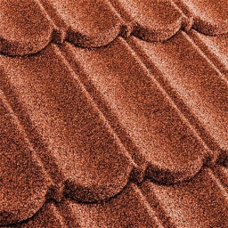 Композитная черепица кровельный лист Metrotile MetroBond скарлет  с посыпкой 1330х410 мм рис 1