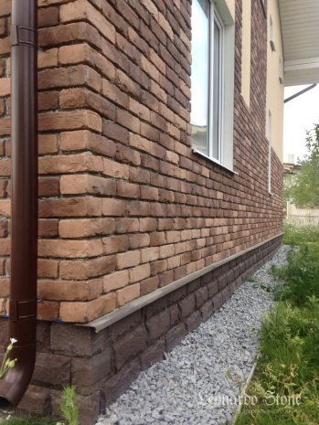 Искусственный камень угловой Leonardo Stone Турин 709/длина 12,5х26см коричневый рис 9