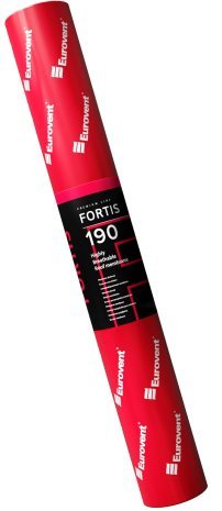 Супердиффузионная мембрана Eurovent Fortis 190 г/м2 50х1,5 м красный/серый рис 3