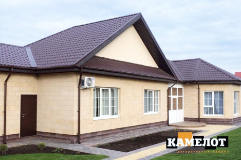 Искусственный камень плоский Камелот Тиволи 532 бежевый рис 2