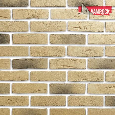 Искусственный камень угловой Kamrock Старый кирпич 32042 бежевый рис 1