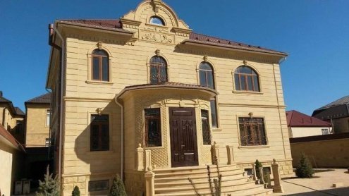 Натуральный камень песчаник Акушинский пиленый чешуя желтый 60х40х50 мм рис 3