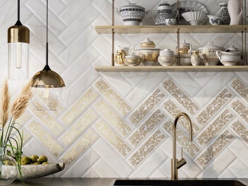 Керамическая плитка Kerama Marazzi Дорато белый матовая 285х85х9,2мм декор VT/A132/9034 рис 2