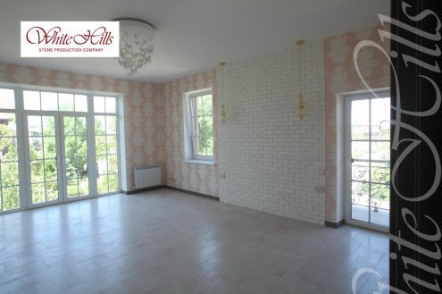 Искусственный камень плоский White Hills Кельн Брик 320-00 белый рис 15