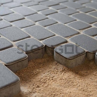 Тротуарная плитка Steingot Стандарт Классика серый полный прокрас 86/115/172х115х60 мм рис 2