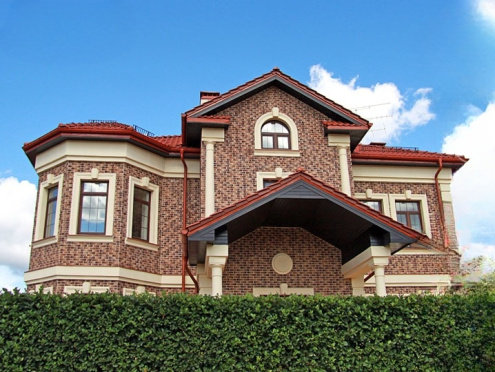 Искусственный камень плоский White Hills Бремен Брик 308-40 коричневый рис 2