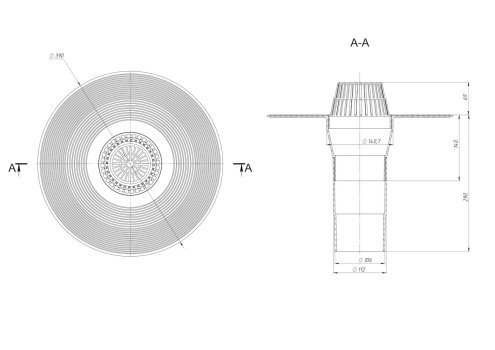 Воронка кровельная Fachmann воронка кровельная V 110X300 рис 2