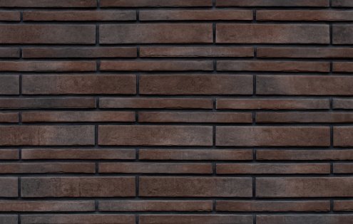 Искусственный камень плоский Atlas Stone Клинкер микс 057 коричневый рис 1